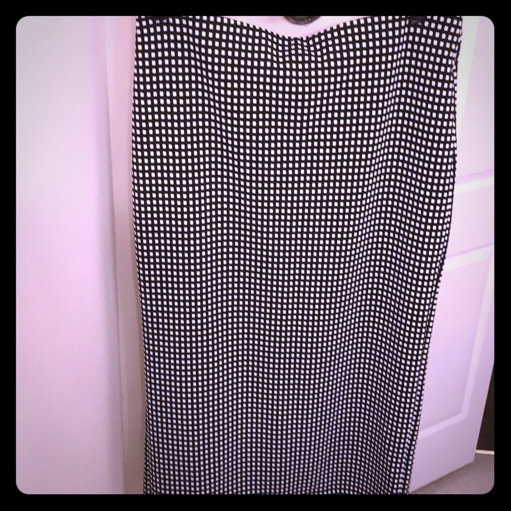 Midi Black & White Skirt